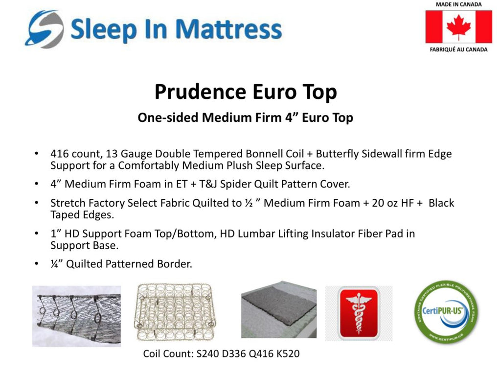 Prudence Pillowtop Mattress - detail