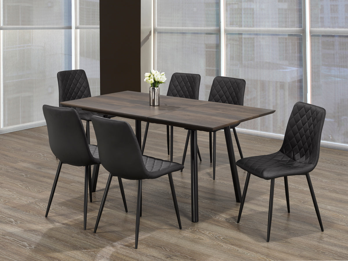Mariposa dining set with butterfly extension