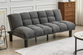 Ontario klik klak sofa bed in soft grey fabric