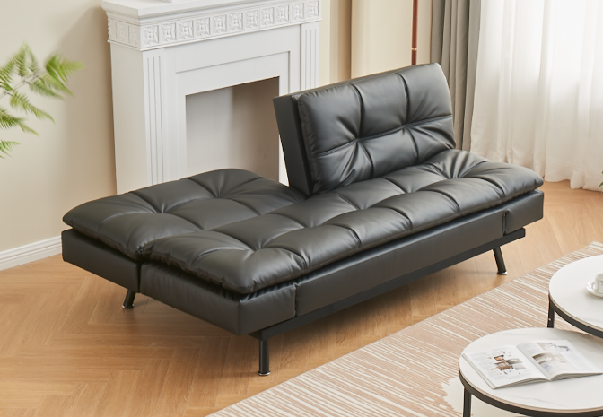 Berkeley klik klak black PU adjustable armrest detail