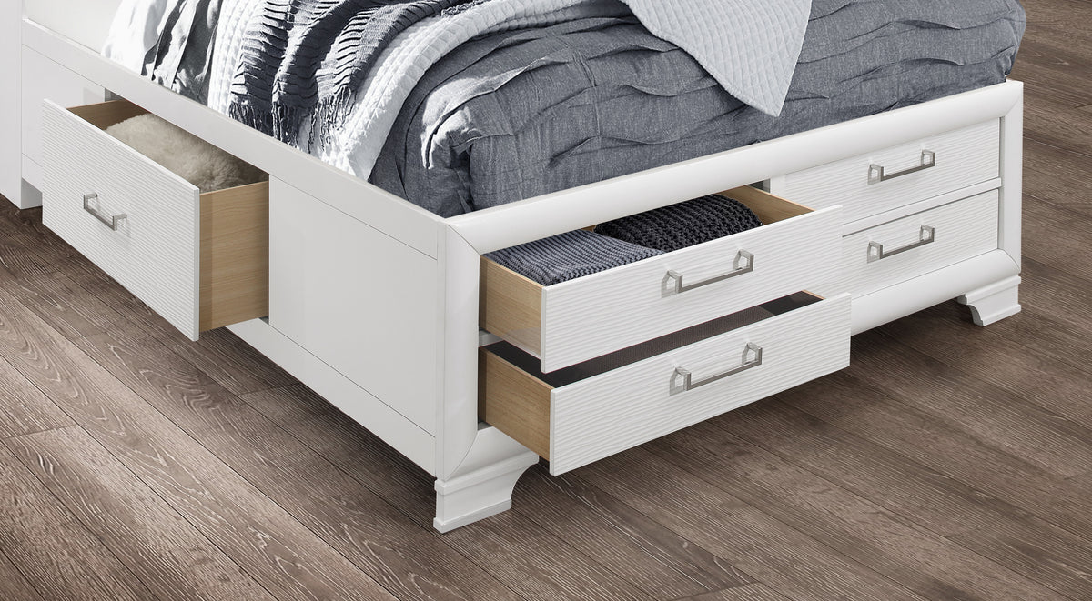 Jordyn White bedroom collection bed alternate angle