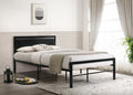 Humber black metal single bed frame