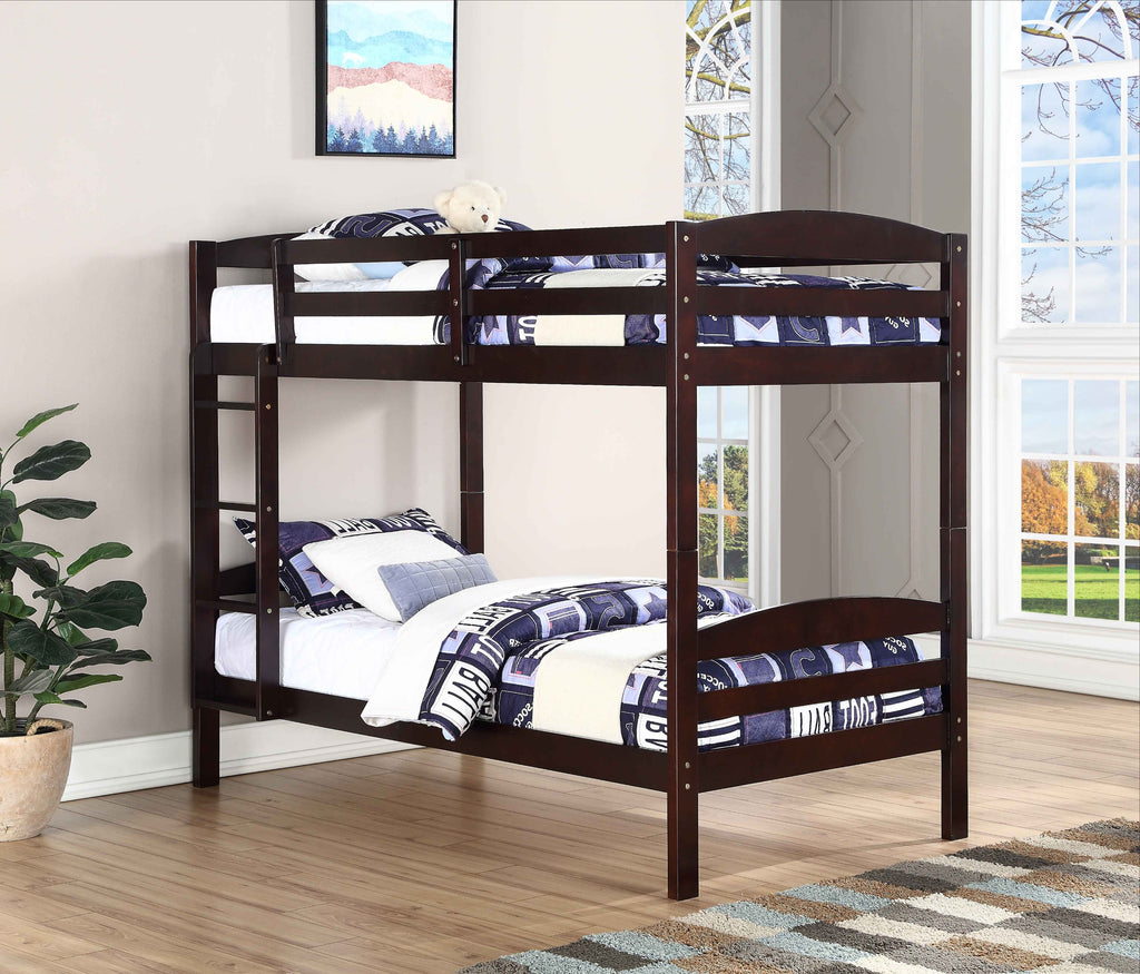 Wasaga single over single wood bunk bed