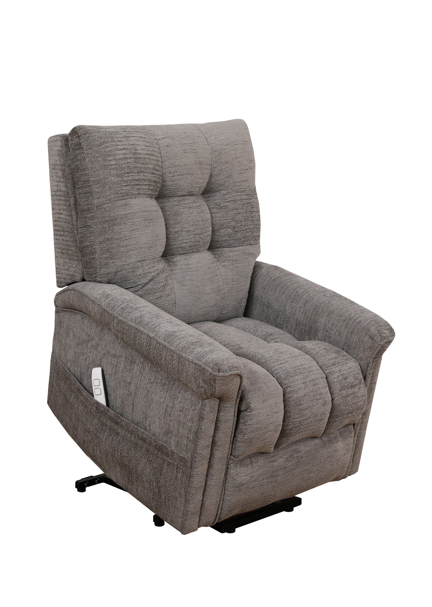 Fulton grey fabric power lift chair