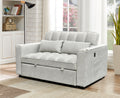 Elmer grey sofa bed with USB charging and cup holders