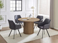 Roundel 5-piece dining set with round storage table