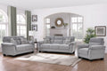 Falmouth sofa set in light grey performance fabric