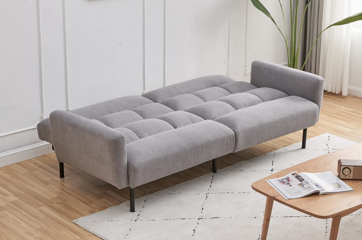 Newport klik klak sofa bed grey fabric bed position
