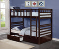 Kelso single over single bunk bed with storage drawers