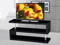Varsity high gloss TV stand in black and white options