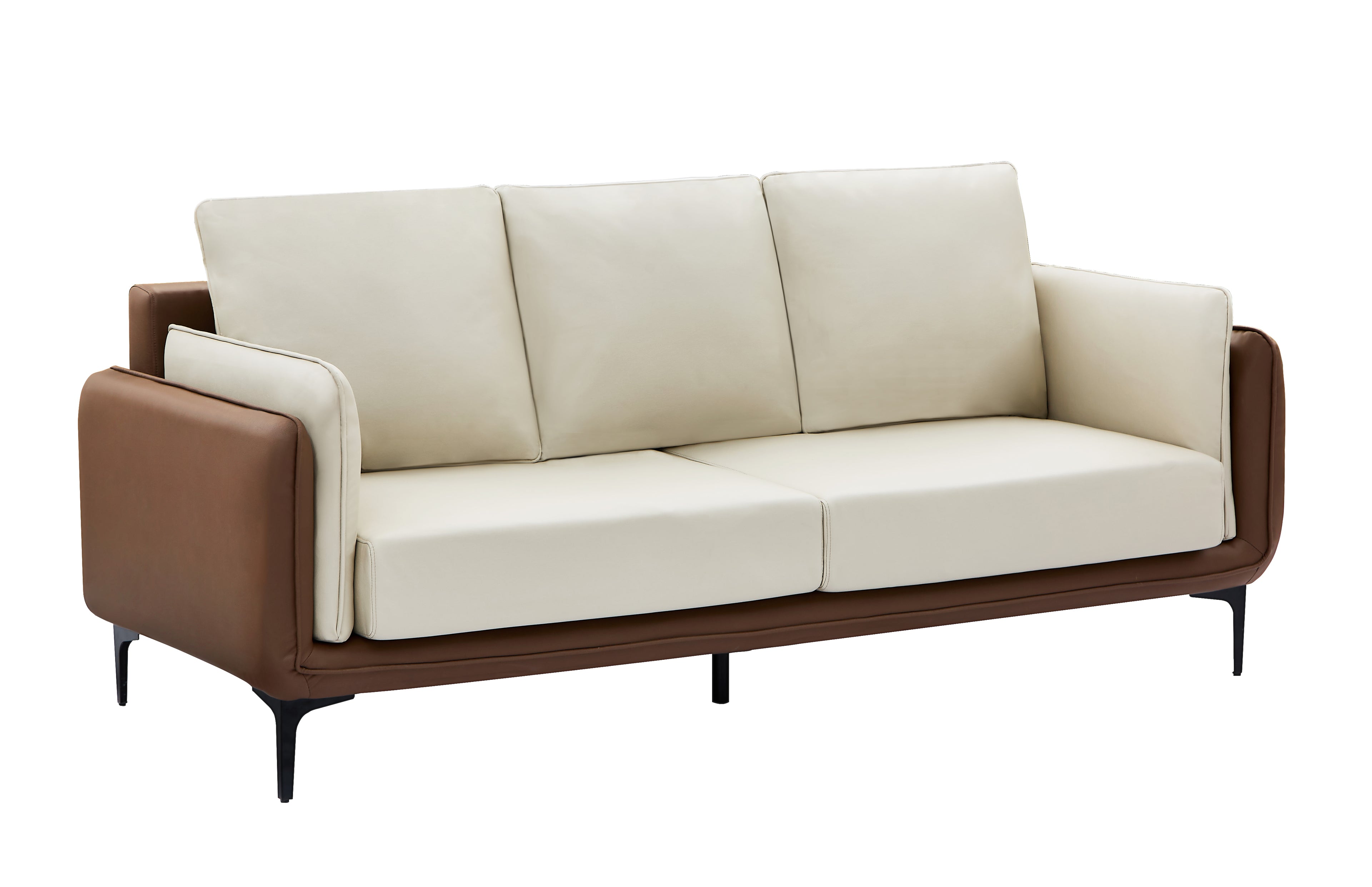 Centennial sofa set slim black metal legs detail