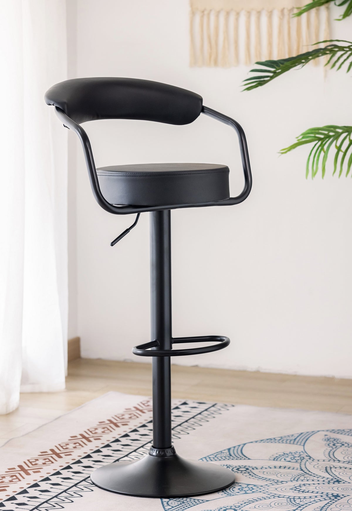 Frontenac cushioned swivel bar stool