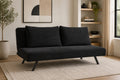 Granby klik klak sofa bed in black corduroy fabric
