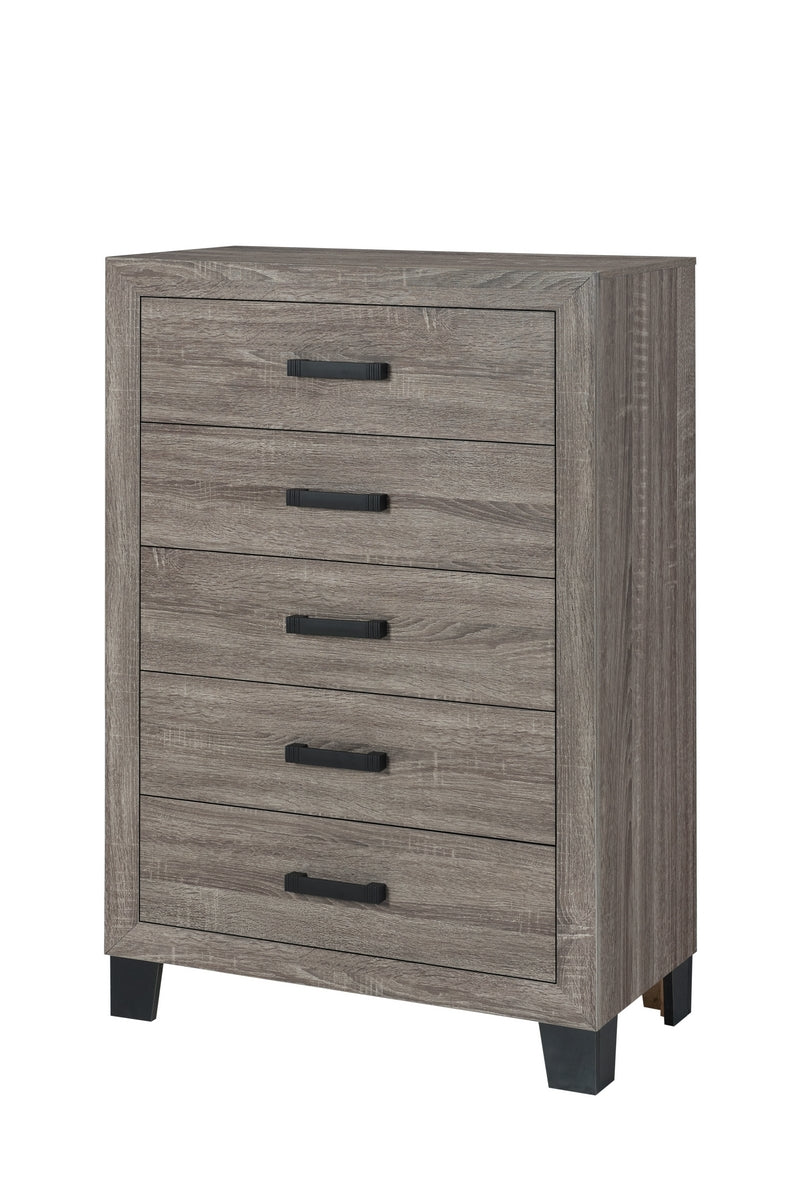 Austin Olivia chest and dresser with mirror in taupe finish