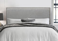 Hazelton grey linen adjustable headboard