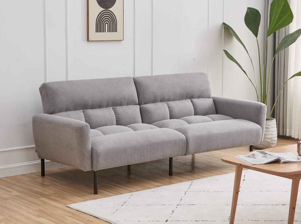 Newport klik klak sofa bed in grey fabric