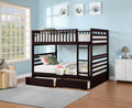 Kelso double over double bunk bed with storage drawers