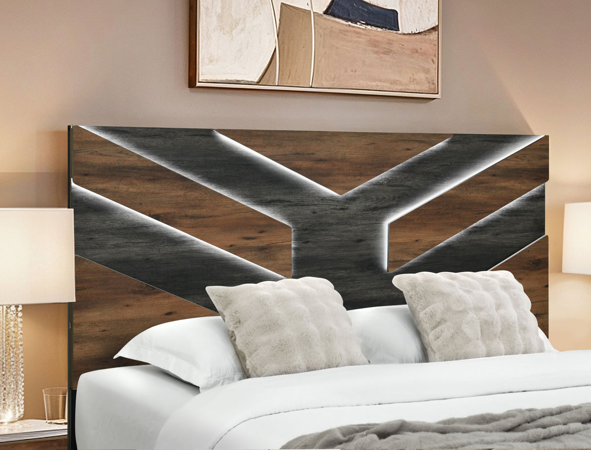 Optimus bedroom collection bed alternate angle