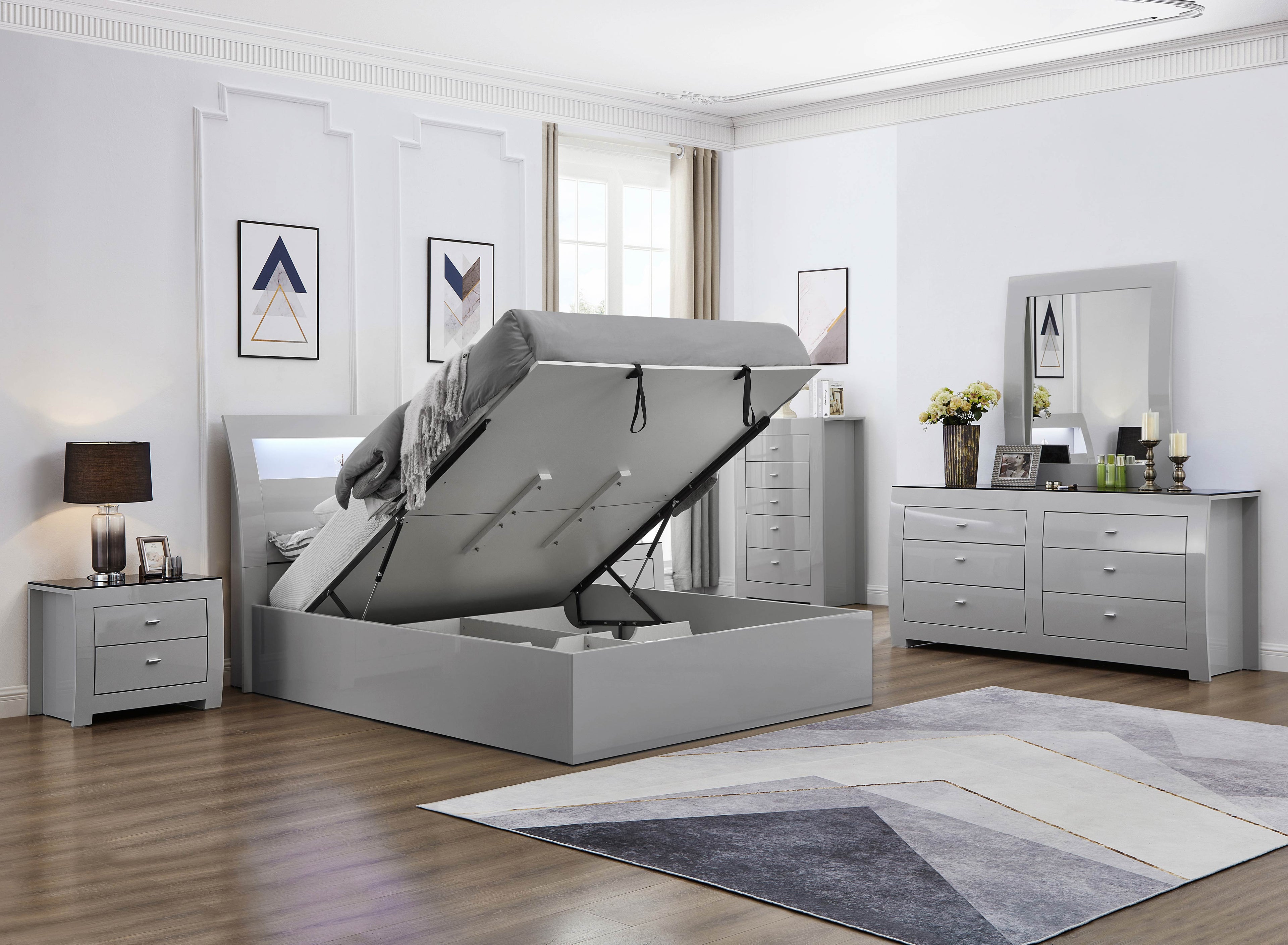 New York bedroom collection bed alternate angle