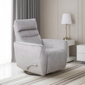 Grace silver grey fabric recliner