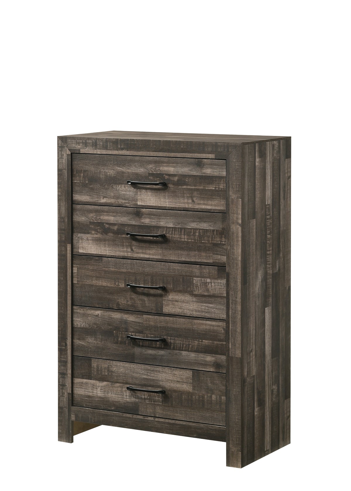 Athens nightstand in matching driftwood brown finish