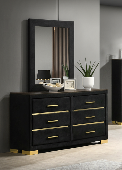 IF-100 dresser and mirror in matching Chloe bedroom collection