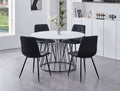 Thornbury 5-piece dinette set with round marble table
