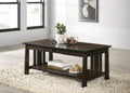 Coxwell espresso coffee table with storage drawer