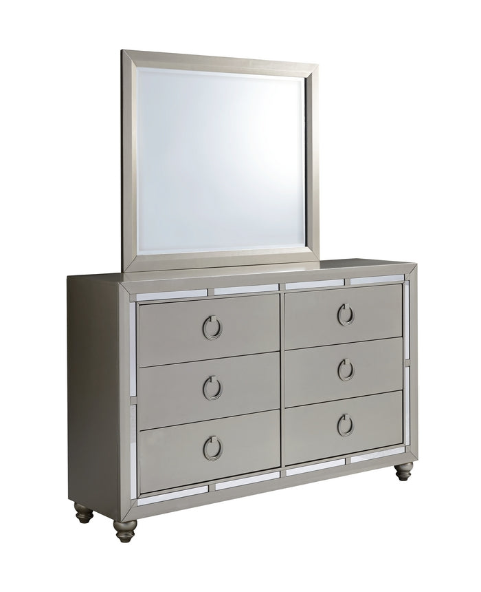 Riley Luna chest and dresser with mirror accents