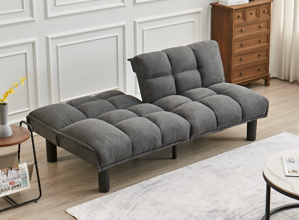 Ontario klik klak grey fabric texture detail