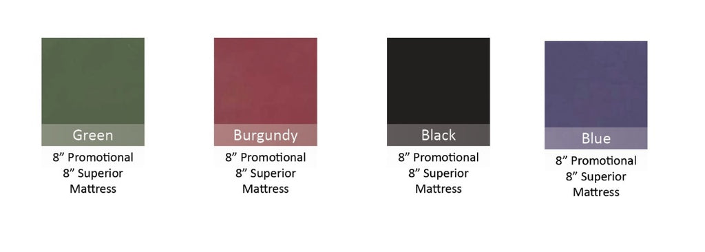 Essential 8 inch promotional futon mattress multiple colours