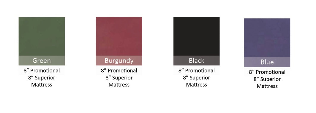 Essential 8 inch promotional futon mattress multiple colours