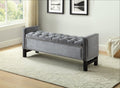 Brighton velvet storage bench