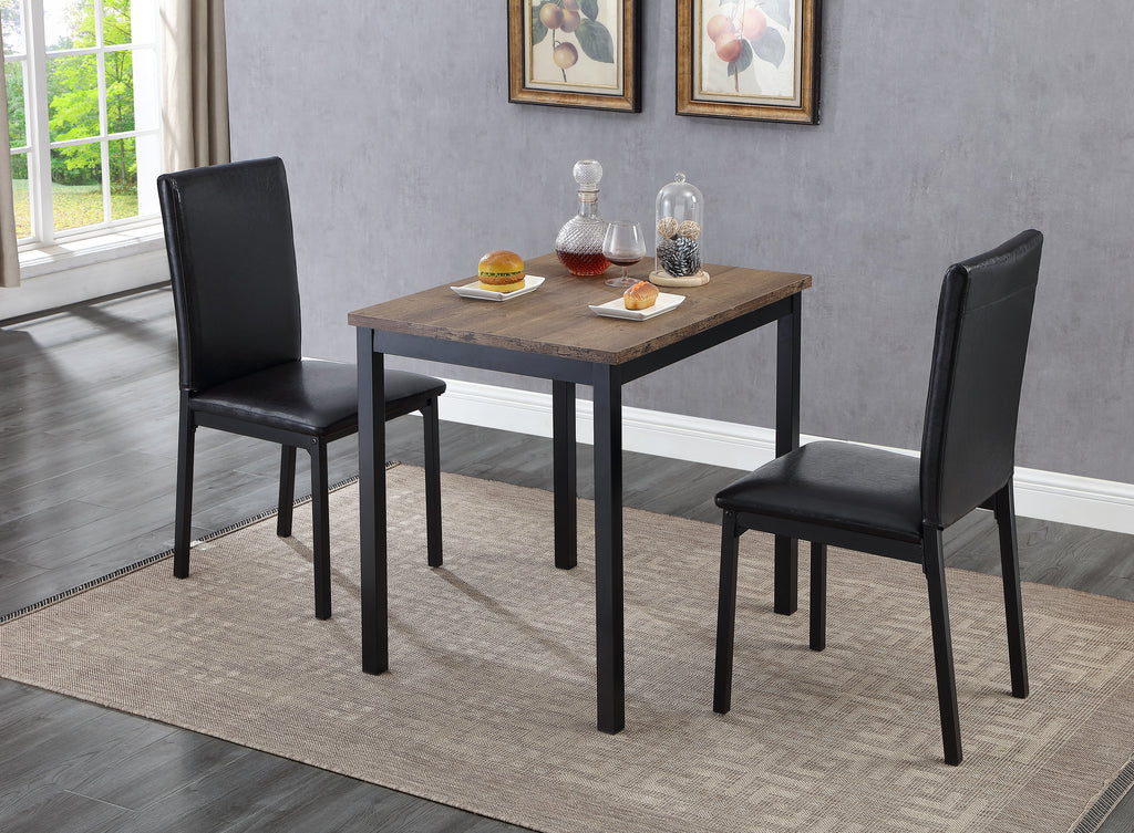 Creemore 3-piece dinette set with matching upholstered chairs