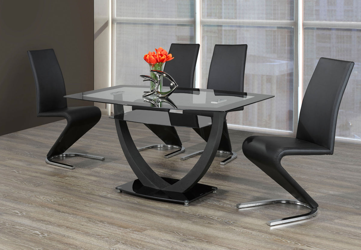 Huntsville dining set with Z-shaped chairs