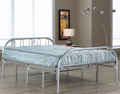 Emerson silver steel single folding guest bed