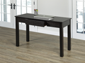 Madison espresso desk with pull-out drawer