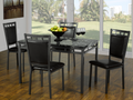 Steeles 5-piece gun metal dinette set with industrial styling
