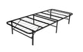 Galley black wire-mesh platform bed frame