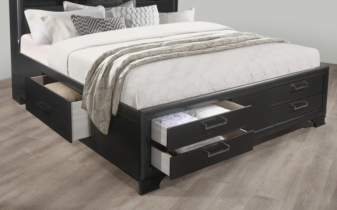 Jordyn-Grey bedroom collection bed alternate angle