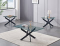 Greenwood clear glass coffee table set