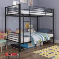 Sibbald black steel single bunk bed