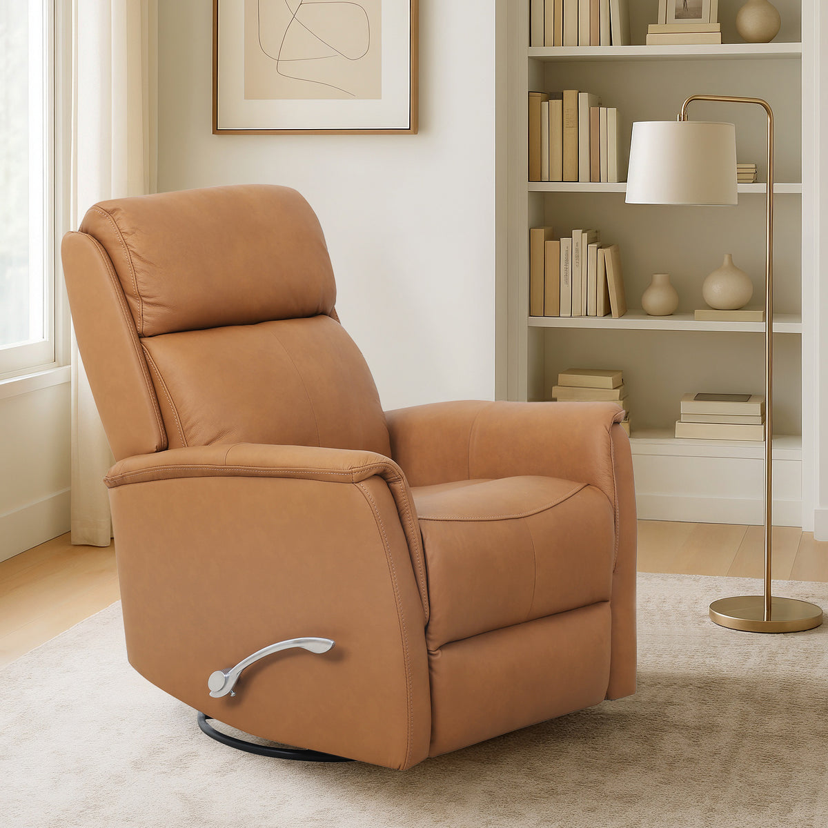 Chatham premium leather recliner in five colours