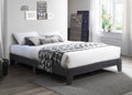 Brule espresso low-profile wood platform bed
