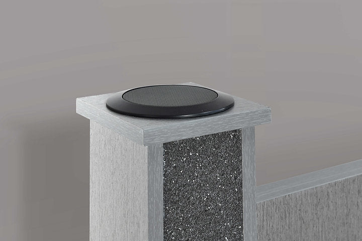 Logan-Silver Bedroom Collection – Glam Silver Finish with Crushed Crystal Accents & Disco Lights