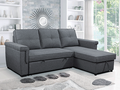 Lyall grey sofa bed sectional with reversible chaise