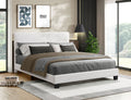 Humewood beige boucle platform bed