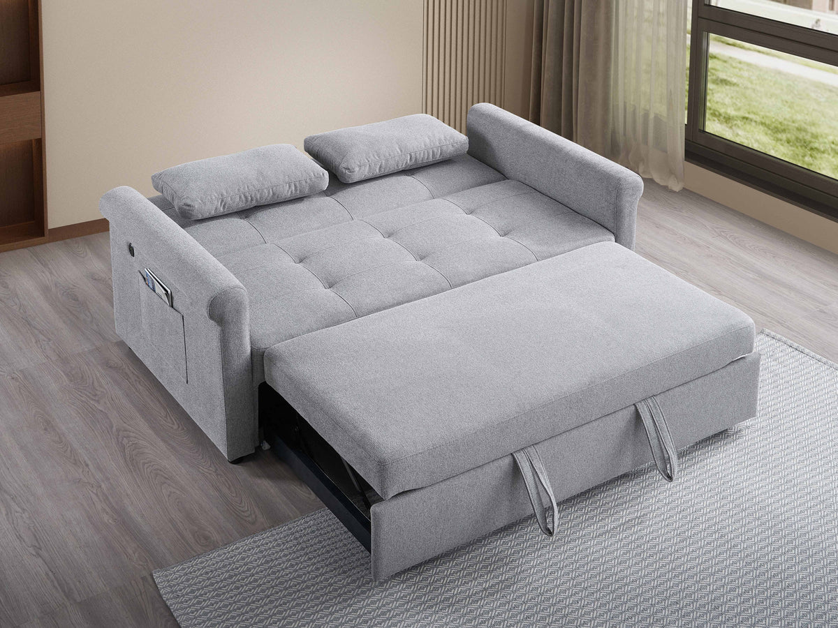Enderby medium sofa bed sectional folded flat bed position