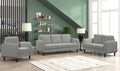 Roundhouse sofa set with rounded arms