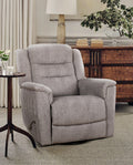 Campbell fabric recliner with steel handle